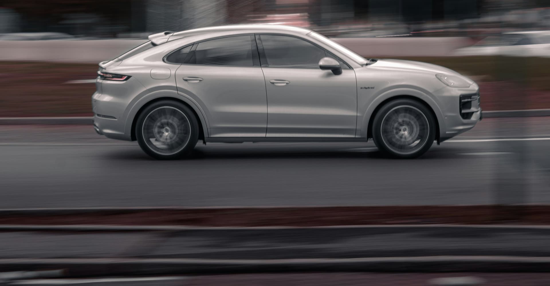 A new car driving on a road in Brunei